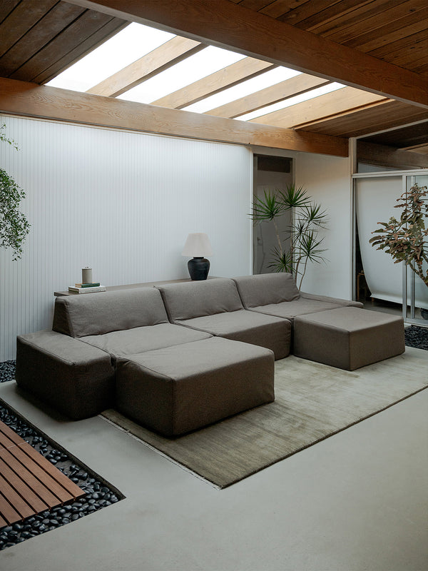 Modo 3 Piece Sofa - Performance Fabric - Mocha