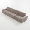 Modo 4 Seater Outdoor Sofa - Almond with Stone Aluminum