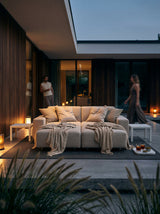 Modo 2 Seater Outdoor Sofa - Almond with Stone Aluminum