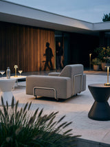 Modo Armchair Outdoor - Almond with Stone Aluminum
