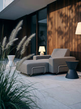 Modo Armchair Outdoor - Almond with Stone Aluminum