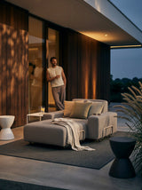 Modo Armchair Outdoor - Almond with Stone Aluminum