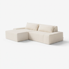 Modo 2 Piece (102") Sofa + Ottoman - Boucle