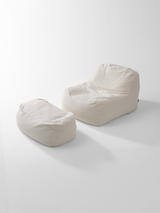 Dume Lounge Chair + Ottoman Velvet - Boucle