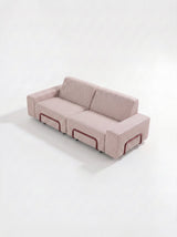 Modo 2 Seater Outdoor Sofa - Burgundy with Malbec Aluminum
