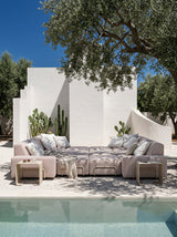 Modo Outdoor Daybed Sofa - Burgundy