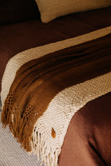 Puna Llama Throw - Tobacco