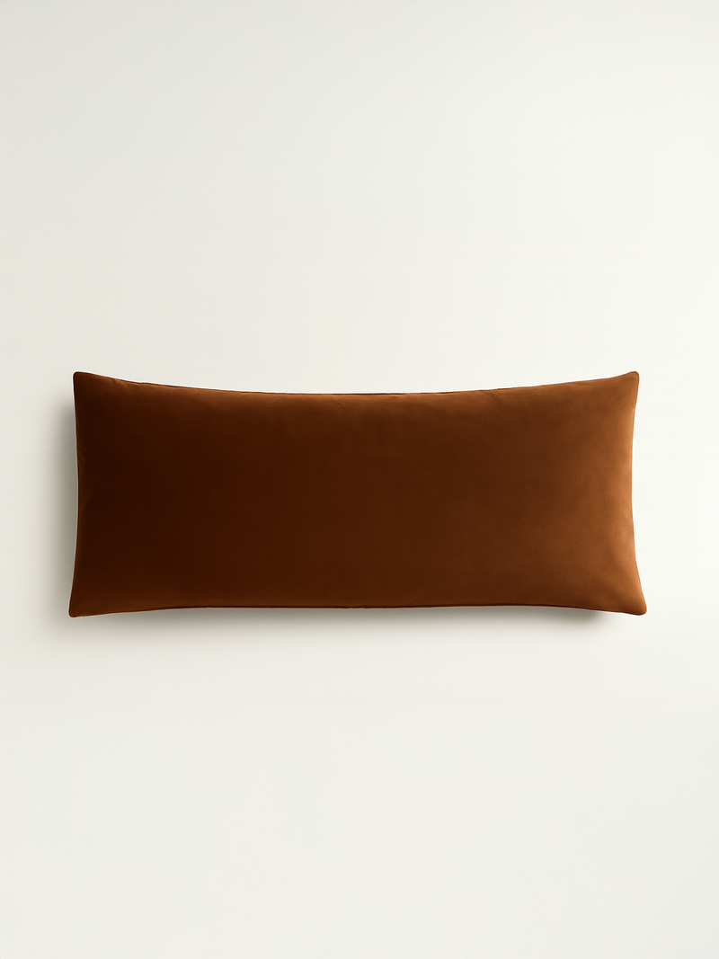 Modo King Size Pillow Covers, Cognac (Set of Two)