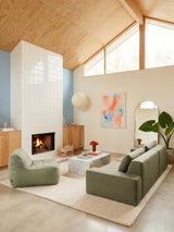 Dume Lounge Chair Velvet - Aqua