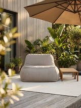 Dume Lounge Chair + Ottoman Outdoor - Almond