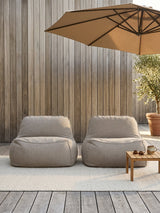 Dume Lounge Chair + Ottoman Outdoor - Almond