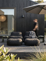 Dume Lounge Chair + Ottoman Outdoor - Graphite