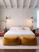 Dume Ottoman Velvet - Saffron
