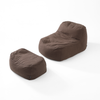 Dume Lounge Chair + Ottoman Performance Fabric - Mocha