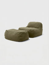 Dume Lounge Chair + Ottoman Performance Fabric - Sage