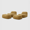 Dume Lounge Chair + Ottoman Performance Fabric (Set of Two) - Chamomile