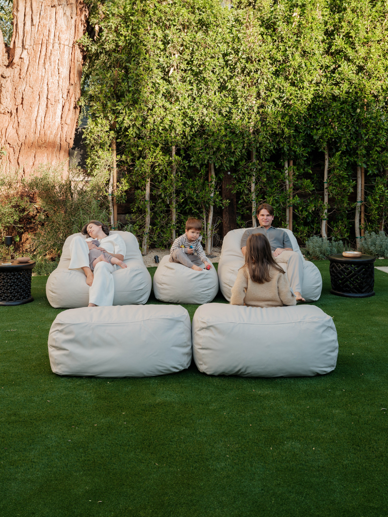 Dume Lounge Chair Ottoman Outdoor Oat – Palermo House