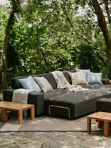 Modo 4 Seater Outdoor Sofa - Graphite with Stone Aluminum