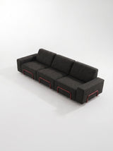 Modo 3 Seater Outdoor Sofa - Graphite with Malbec Aluminum