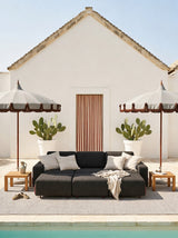 Modo 3 Seater Outdoor Sofa - Graphite with Malbec Aluminum
