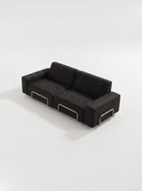 Modo 2 Seater Outdoor Sofa - Graphite with Stone Aluminum