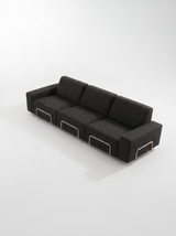 Modo 3 Seater Outdoor Sofa - Graphite with Stone Aluminum