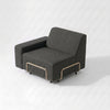 Modo Right End Outdoor Slipcover - Graphite