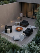 Modo Armchair Outdoor - Graphite with Stone Aluminum