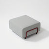 Modo Ottoman Outdoor - Gray with Malbec Aluminum