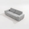 Modo 2 Seater Outdoor Sofa - Gray with Stone Aluminum