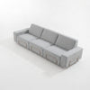 Modo 3 Seater Outdoor Sofa - Gray with Stone Aluminum