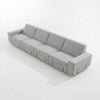 Modo 4 Seater Outdoor Sofa - Gray with Stone Aluminum