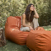 Dune Lounge Chair + Ottoman Outdoor - Ginger