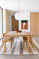 Vera Rug Natural White, Black & Latte | 8'0" x 10'0"