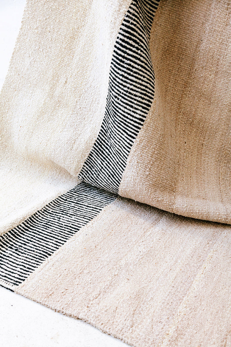 Paloma Rug Natural White, Black & Sand | 8'0" x 9'10"