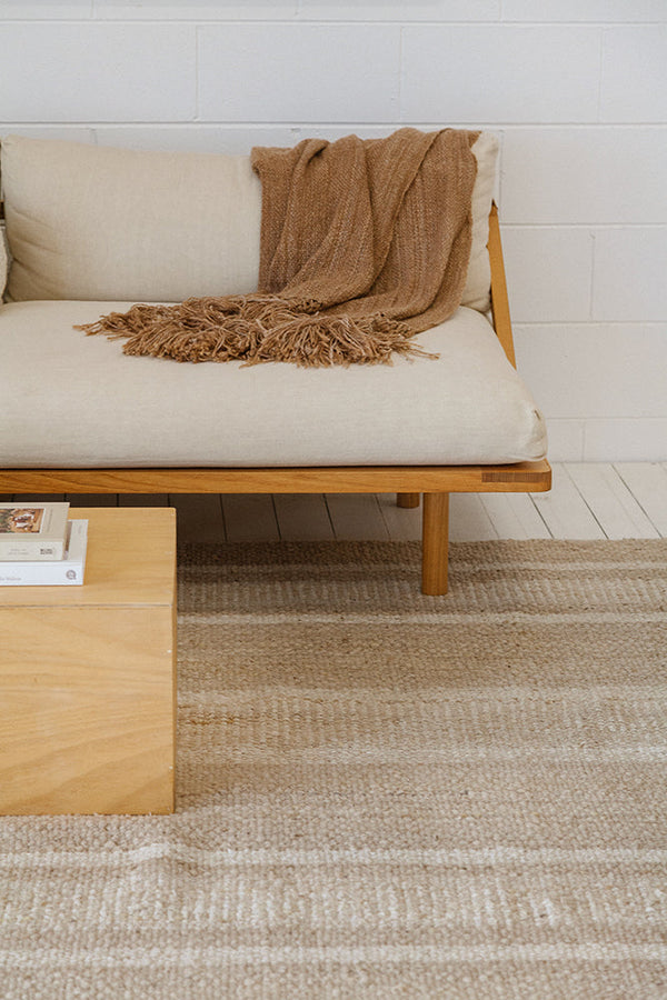 Clemencia Rug Sand & Natural White | 6'9" x 9'9"