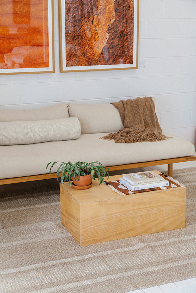 Clemencia Rug Sand & Natural White | 6'9" x 9'9"