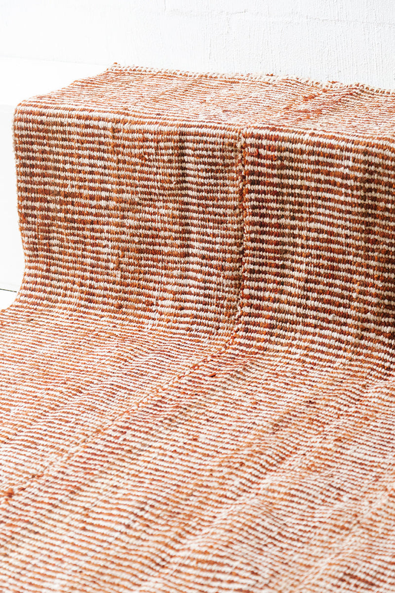 Selva Rug Burgundy & Natural White | 6'6" x 9'8"