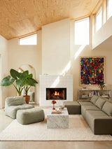 Dume Lounge Chair + Ottoman Velvet - Aqua