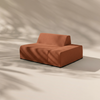Modo Left End Performance Fabric - Terracotta