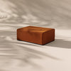 Modo Ottoman Slipcover - Velvet - Tangerine