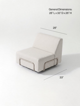 Modo Center Outdoor - Almond with Stone Aluminum
