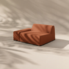 Modo Right End Performance Fabric - Terracotta