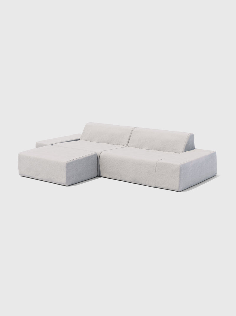 Modo 2 Piece (102") Sofa + Ottoman - Performance Fabric - Natural