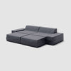Modo 2 Piece (102") Sofa + 2 Ottoman - Outdoor - Graphite