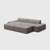 Modo 2 Piece (102") Sofa + 2 Ottoman - Performance Fabric - Mocha