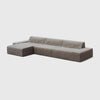 Modo 3 Piece (142") Sofa + Ottoman - Performance Fabric - Mocha