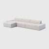 Modo 3 Piece (142") Sofa + Ottoman - Performance Fabric - Natural