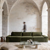 Modo 3 Piece (142") Sofa - Velvet - Moss