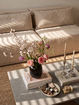 Modo Armless (80") Sofa - Velvet - Marshmallow